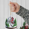 Maxcorners Custom Name Santa Mountain Bike Ornament, Mountain Bike Christmas Gift 2D Flat LM2111