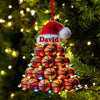Maxcorners Custom Name Basketball Ornament, Basketball Lover Christmas Gift 2D Flat LM2211