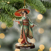Maxcorners Custom Name Japanese Kimono Ornament, Japanese Lover Christmas Gift 2D Flat LM2111