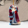 Maxcorners Santa Couple Christmas Ornament, Personalized Ornament 2D Flat LM2211