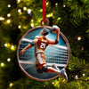 Maxcorners Custom Name and Number Handball Ornament, Christmas Gift for Handball Lover7 2D Flat LM2211