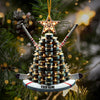 Maxcorners Hockey Tree Christmas Ornament, Personalized Ornament 2D Flat LM2211