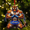 Maxcorners Custom Name Muay Thai Ornament, Christmas Gift for Muay Thai Lover 2D Flat LM2211