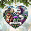 Maxcorners Custom Name Scotland Ornament, Christmas Gift for Scotland Lover 2D Flat LM2111