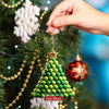 Maxcorners Tennis Ball Tree Christmas Ornament, Personalized Ornament 2D Flat LM2211