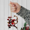 Maxcorners Custom Name Archery Santa Ornament, Christmas Gift 2D Flat LM2211