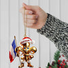 Maxcorners Custom Name France Ornament, France Lover Christmas Gift 2D Flat LM2111