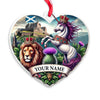 Maxcorners Custom Name Scotland Ornament, Christmas Gift for Scotland Lover5 2D Flat LM2111