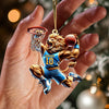 Maxcorners Lion Basketball Christmas Ornament, Personalized Ornament 2D Flat LM2211