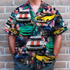 Maxcorners Personalized Muscle Car Hawaiian Shirt, Tropical Plants And Hibiscus Flowers Pattern, Custom Photo Car Aloha Shirts (Up to 5 photos)