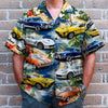 Maxcorners Personalized Muscle Car Hawaiian Shirt, Custom Photo Car Aloha Shirts (Up to 5 photos)