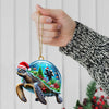 Maxcorners Custom Name Diving Ornament, Diving Lover Christmas Gift 2D Flat LM2111