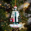 Maxcorners Healthcare Staff Christmas Ornament, Personalized Ornament 2D Flat LM2211