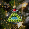 Maxcorners Tennis Balls Christmas Home Decor Christmas Ornament, Personalized Ornament 2D Flat LM2211