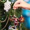 Maxcorners Volleyball Santa Home Decor Christmas Ornament, Personalized Ornament 2D Flat LM2211