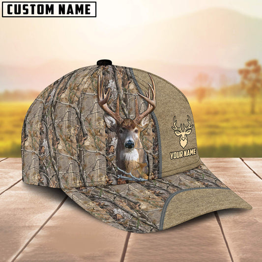 Maxcorners Deer Hunting Classic Pattern Personalized Hats 3D Multicolored
