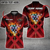 Maxcorners Billiards X-Shaped Multicolor Options Customized Name 3D Shirt