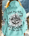 Maxcorners Not All Who Wander Are Lost Compass All Over Print LM2101