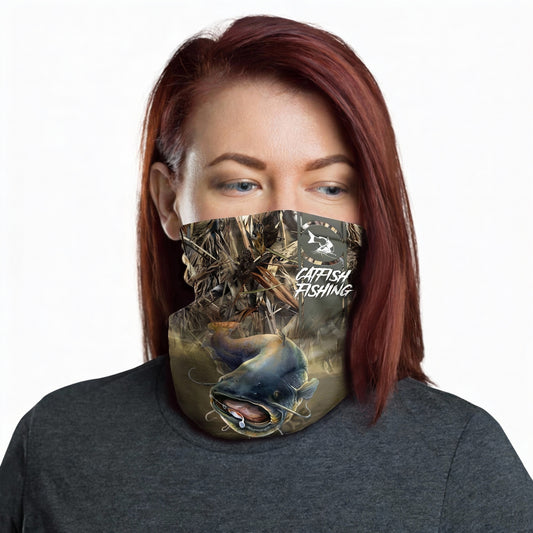 Maxcorners Catfish Fishing Nature Neck Gaiter