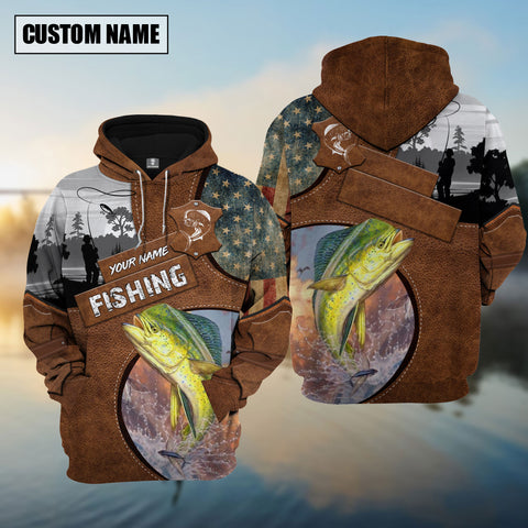 Maxcorners Personalized Mahi Mahi Fishing Jerseys 3D Hoodie