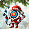 Maxcorners Custom Name Archery Ornament, Christmas Gift Decoration 2D Flat LM2211