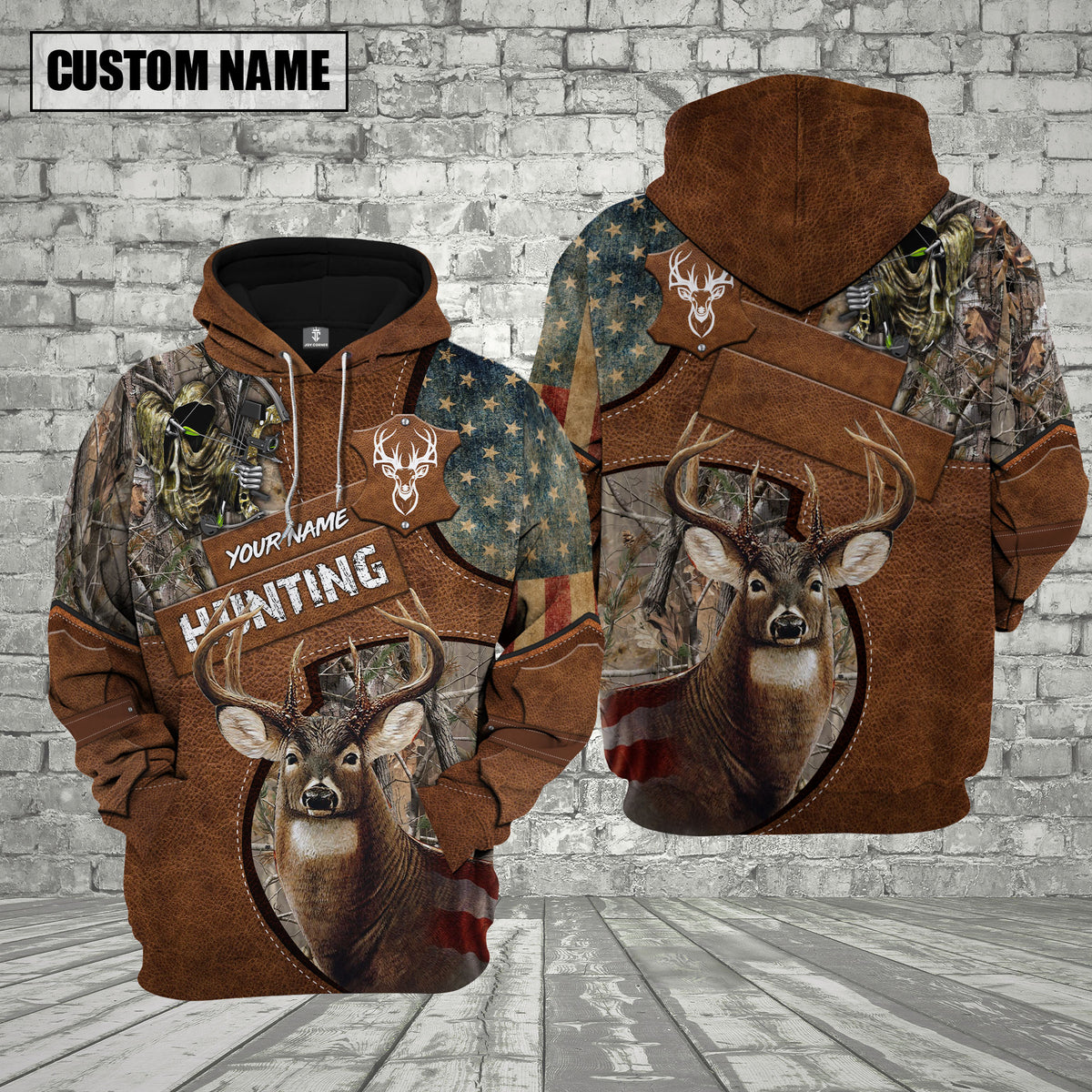 Maxcorners Custom Name Hunting Shirt 3D