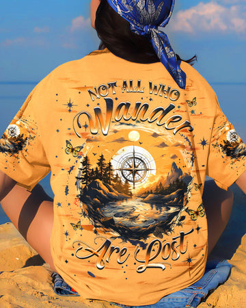 Maxcorners Not All Who Wander Are Lost Compass All Over Print LM1501