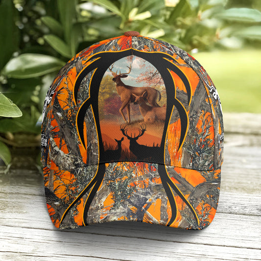 Maxcorners Baseball Cap For Deer Hunting Lovers Orange Camouflaged LM0402