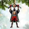 Maxcorners Custom Name Boxing Champion Ornament, Boxing Lover Christmas Gift85 2D Flat LM2111