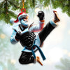 Maxcorners Custom Name Taekwondo Ornament, Taekwondo Christmas Gift 2D Flat LM2211