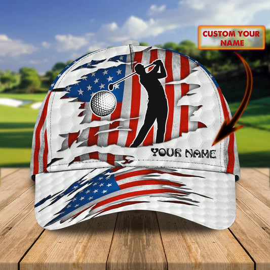 Maxcorners 3D Classic Cap Golf Personalized Name Cap LM0402