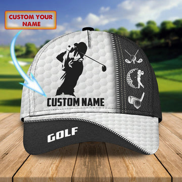 Maxcorners Customized 3D All Over Print Classic Cap For Golf Mens, Dad Golf Cap Hat, Christmas Gift For Golf Lover LM0402