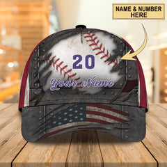 Maxcorners 3D Classic Cap Golf 7 Personalized Name Cap LM0402