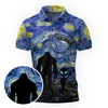 Maxcorners Scary Night Mystery Golf Polo Shirt
