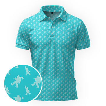 Maxcorners Bigfoot Overload - Seafoam Golf Polo Shirt