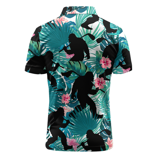 Maxcorners Jungle Noir Escape Golf Polo Shirt