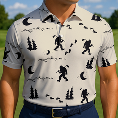 Maxcorners Bigfoot Moonlight Rock Golf Polo Shirt
