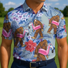 Maxcorners Tropical Bigfoot Gone Wild Golf Polo Shirt