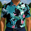 Maxcorners Jungle Noir Escape Golf Polo Shirt