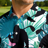 Maxcorners Jungle Noir Escape Golf Polo Shirt