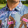 Maxcorners Tropical Bigfoot Gone Wild Golf Polo Shirt