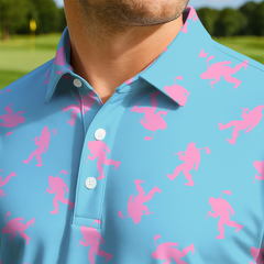 Maxcorners Bubblegum Fairway Walk Golf Polo Shirt