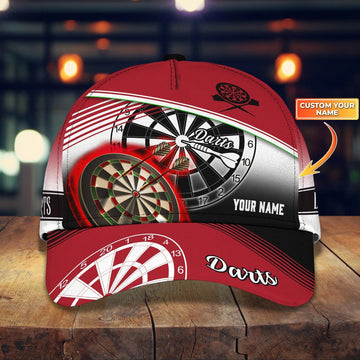 Maxcorners Personalized Baseball Full Print Dart Cap Hat For Men And Woman, Darts Cap For My Boy Friends, Gift To Darter LM0402