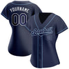 Maxcorners Custom Navy Navy-Powder Blue Authentic Baseball Jersey LM2605