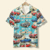 Maxcorners Personalized Classic Car Hawaiian Shirt, I May Be Old But I Got To Drive The Cool Cars, Custom Photo Car Aloha Shirts (Up to 5 photos)