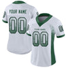Maxcorners Custom White Grass Green-Black Drift Fashion Football Jersey LM2605