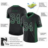Maxcorners Custom Black Grass Green-White Drift Fashion Football Jersey LM2605