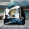 Maxcorners Fishing Blue Flame Sport Pattern Personalized Name 3D Cap (11 Breeds)