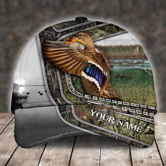 Maxcorners Waterfowl Hunting Camo Personalized Cap LM0402