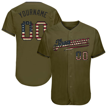 Maxcorners Custom 3D American Flag With Pink Ribbon Breast Cancer Awareness Month Women Health Care Support Premium Baseball Jersey LM0210